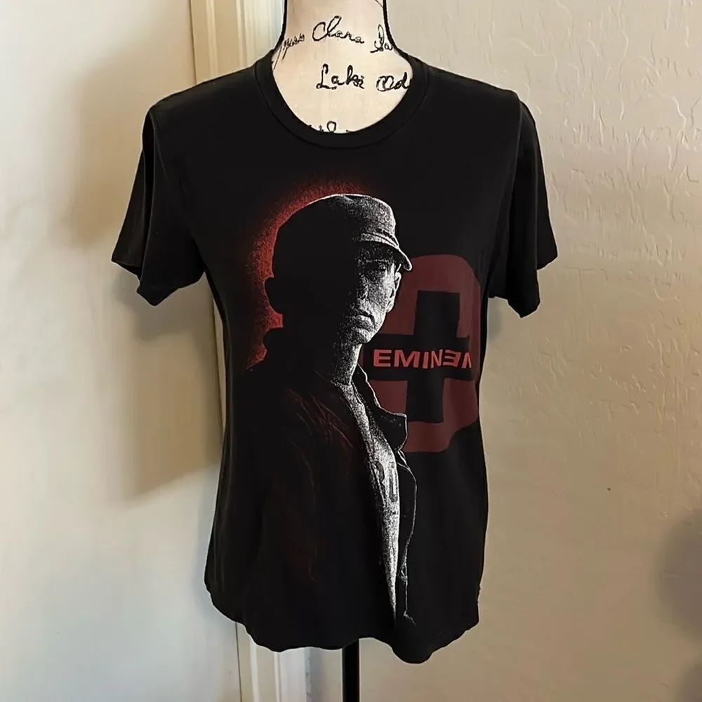 Eminem Music Artist Black Graphic Shirt Rap Hip Hop Concert